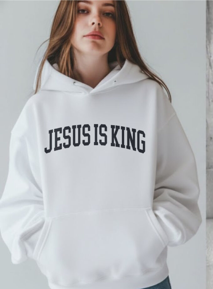 Jesus Is King Hoodie – White Edition