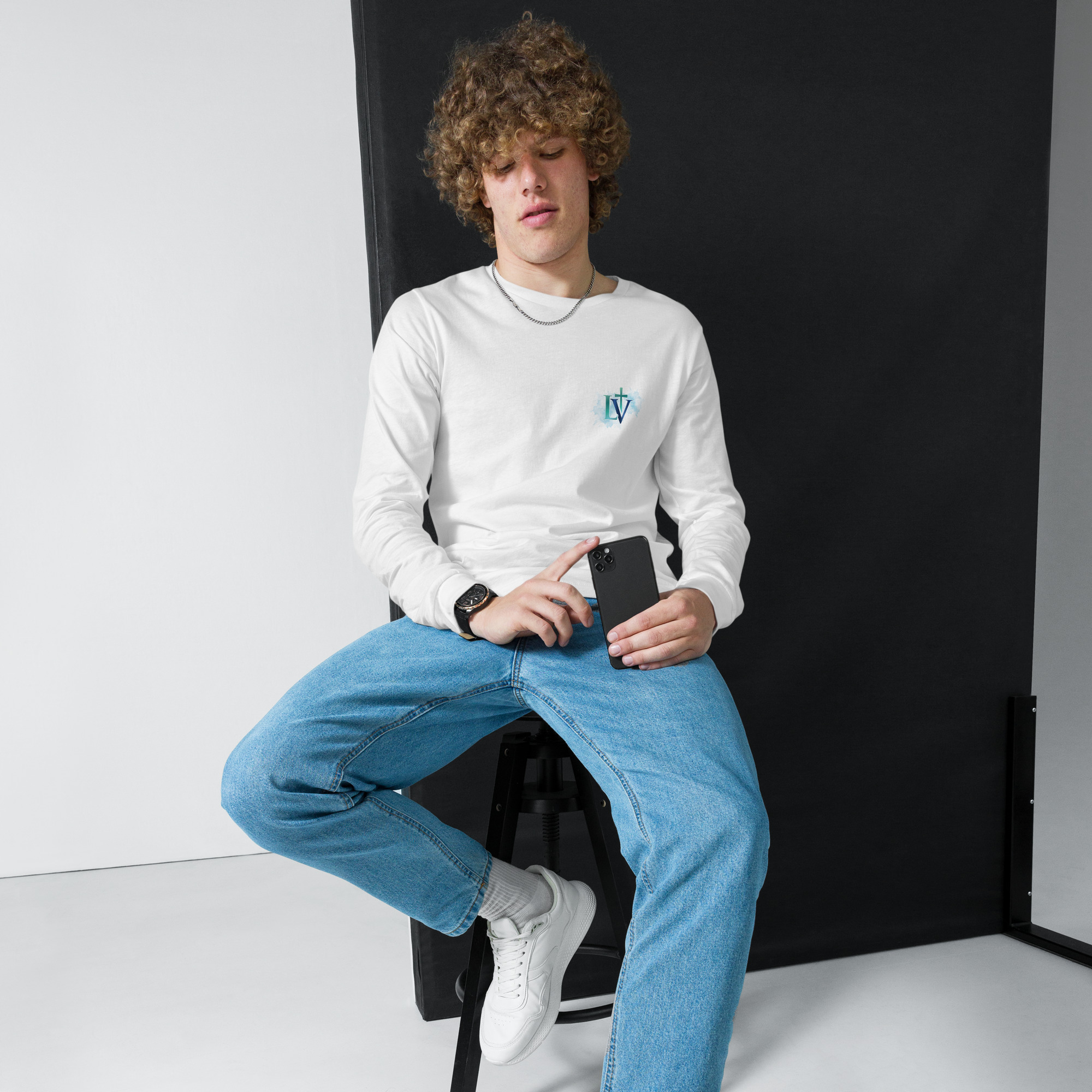 LOV Signature - Men's Long Sleeve Tee - Image 6