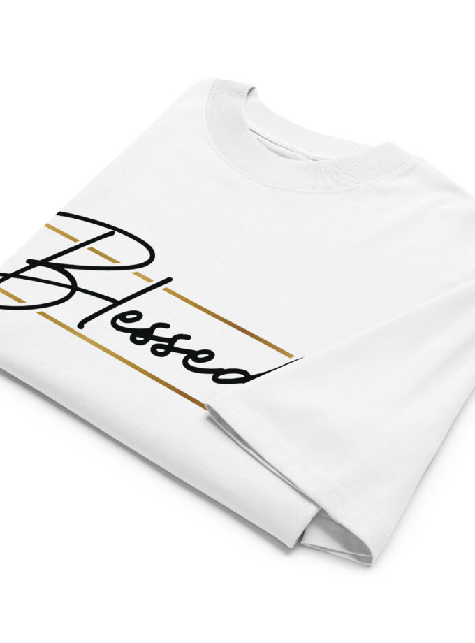 Blessed - Unisex organic oversized high neck t-shirt