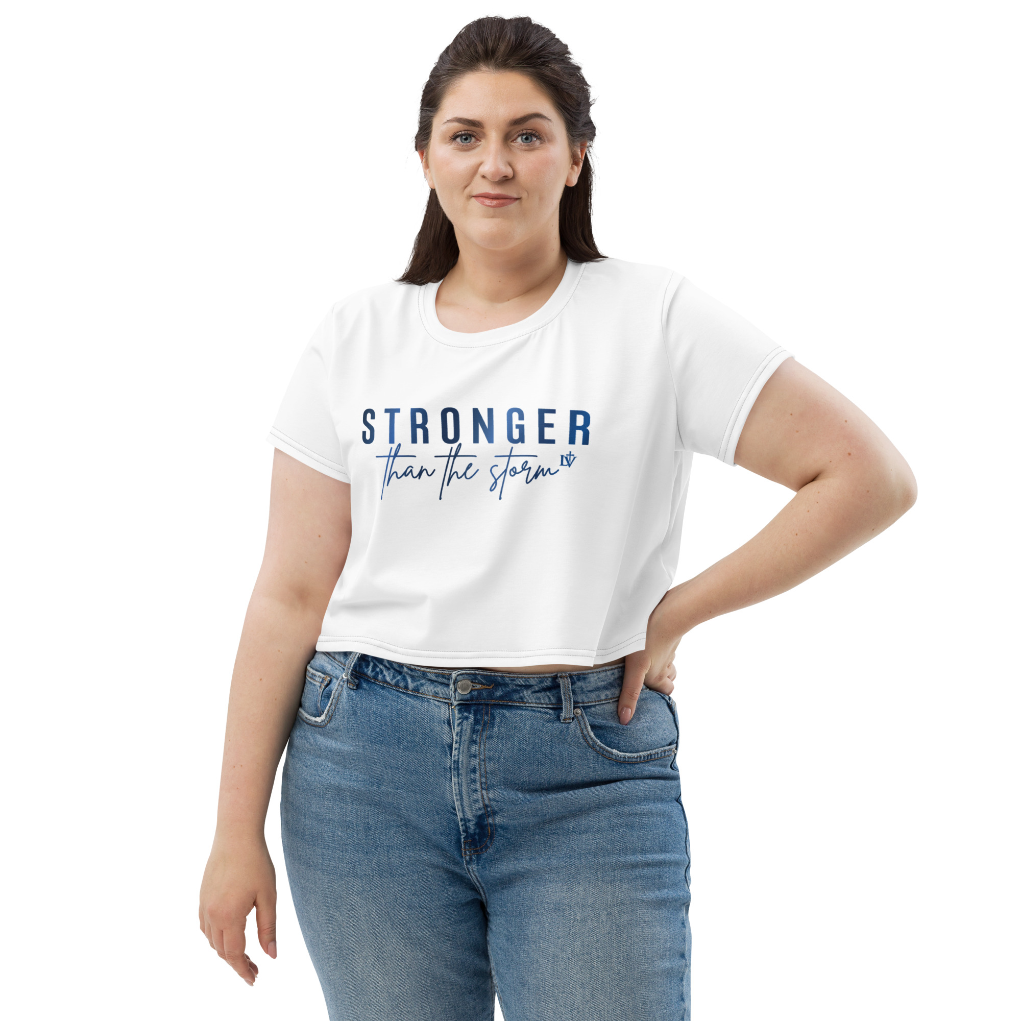 Women's Crop Tee White Edition - Image 4
